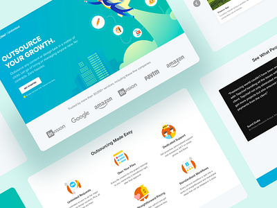 Landing Page Exploration for TapChief Unlimited dailyui dailyuichallenge design illustration landing page remote work ui ux visual design web design