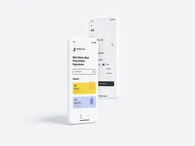 Crypto Defi APP app bitcoin blockchain btc crypto defi minimal minimalist ui ux wallet