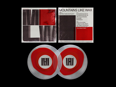 Mountains Like Wax LP branding brutalism brutalist design logo lp music record vinyl