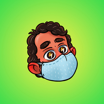 New personal avatar with mask avatar avatar icons covid icon design illustration mask