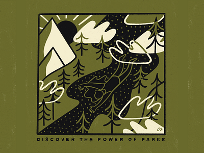 Power of Parks artist boston chandlettered chandoodles design designer doodle illustration illustrator