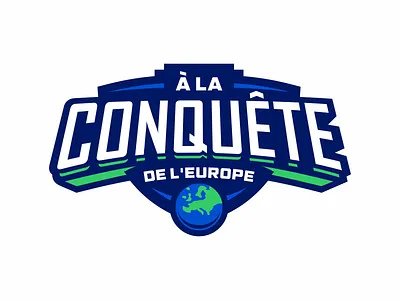 Conquest logo badge conquest europe illustration logo nimartsok sportslogo