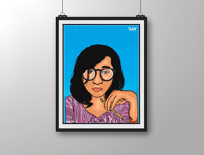 Vector Portrait - Fariha Mou art cartoon charecter design comics creative design design digital art drawing girl glasses illustration illustration design illustrator photoshop portrait rayphotostration sketch trendy design vector art vector line art
