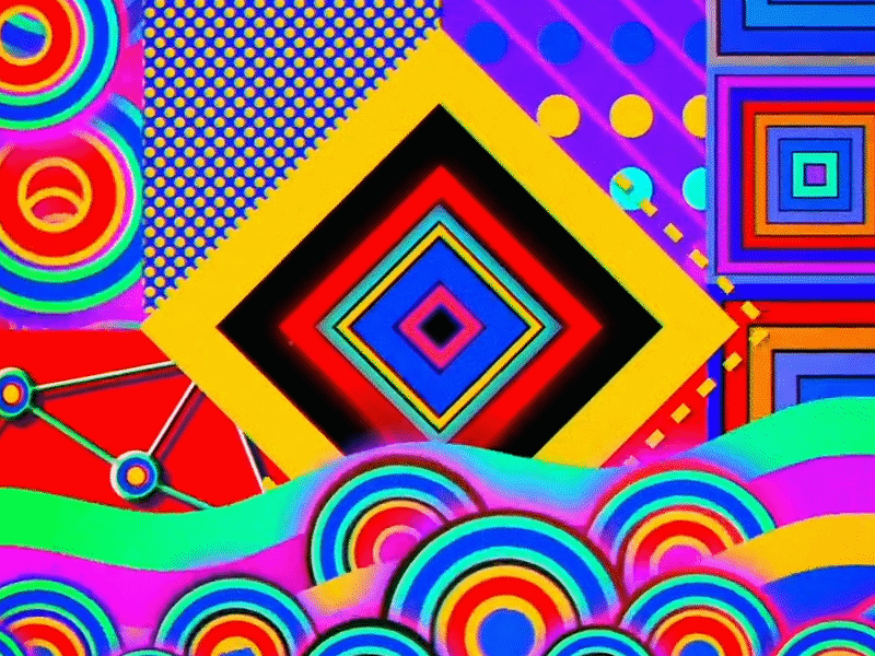 Shapes... animation colorful mograph motion design motion graphics retro