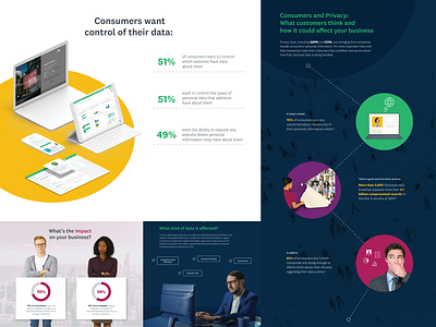 Consumers and Privacy infographic design