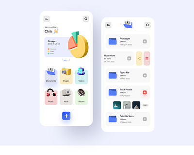 File Manager App 3d app app design app ui app ui ux appdesign documents file management file manager file sharing files folders manage mobile ui storage ui uidesign uiux uiuxdesign ux