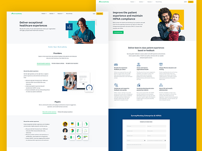 SurveyMonkey Enterprise - Healthcare design ui