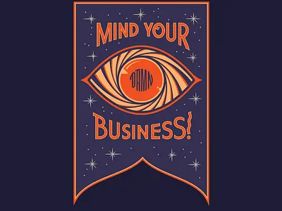 Do you mind? eye handlettering mind your business pennant psa quotes signpainting typematters