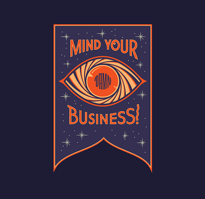 Do you mind? eye handlettering mind your business pennant psa quotes signpainting typematters