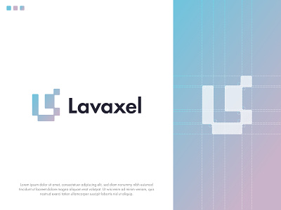 Lavaxel Logo | L letter logo | NFT Logo blockchain logo brand identity branding crypto logo l lettermark l logo logo logo design minimalist logo modern logo nft logo pixel art pixel logo pixelate logo