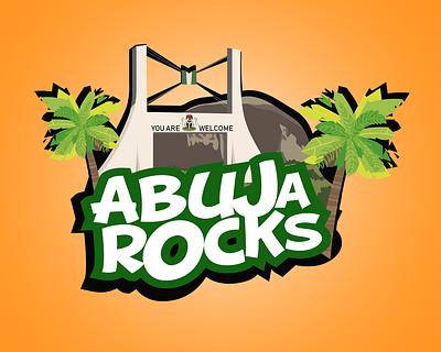 Abuja Rocks Logo Design art design flat illustration illustrator logo minimal vector web website