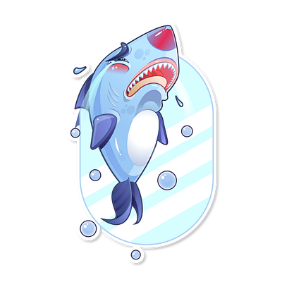 STICKERS PACK "Sharky" adobeillustator art design illustration illustration art sketch stikers vector