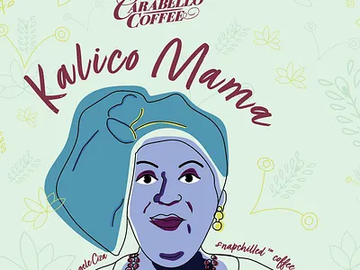 Kalico Mama-Snapchilled Coffee Label can labels carabello coffee coffee design illustration labeldesign packagedesign packaging vector