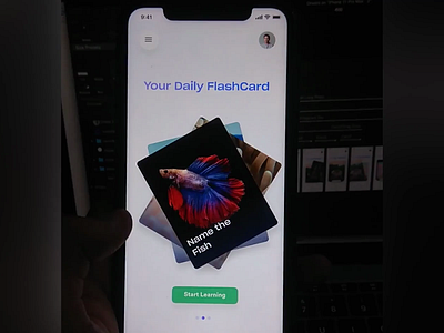 Flashcard App Concept! animation flashcard interaction design interactive interactive design ios ios app minimal motion principle principle app product design prototype prototyping ui uiuix ux video