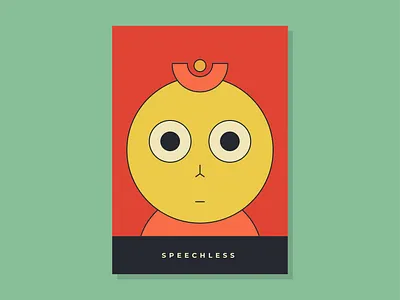 Speechless authentic character creative art creative design design digital art graphic illustration message poster simple speechless