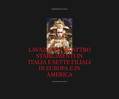 Lavazza corporate interaction interface ui ux webdesign