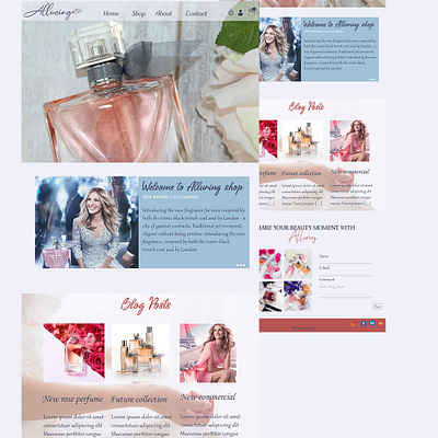 Alluring perfume alluring perfume alluring perfume design illustration perfume photoshop psd ui ux web web design webdesign website