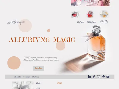 Alluring perfume alluring perfume branding design figma perfume ui ux web web design webdesign website