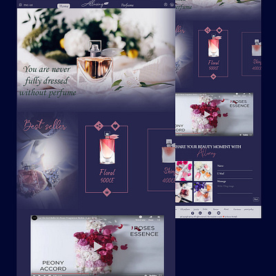 Alluring perfume alluring perfume design perfume photoshop psd ui ux web web design webdesign website