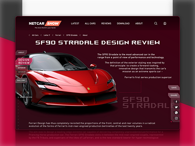 Netcarshow Website Redesign- Design Review adobe xd adobexd android automobile automotive design ios app presentation review ui ui ux ui design uidesign uiux web design webdesign website website design