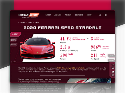 Netcarshow Website Redesign- About Car adobe xd adobexd android automobile automotive ios app ui ui ux ui design ui ux ui ux web uidesign uiux web web design webdesign website website design