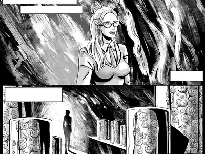 "The Collection of Looks", Comic. comic diego ridao digital editorial girl horror illustration ink ridao sci fi