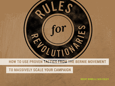 Rules for Revolutionaries branding design flat grunge halftone logo minimal powerpoint presentation typography vector