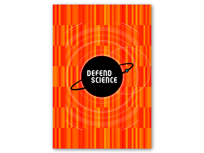 Defend Science branding design flat minimal typography