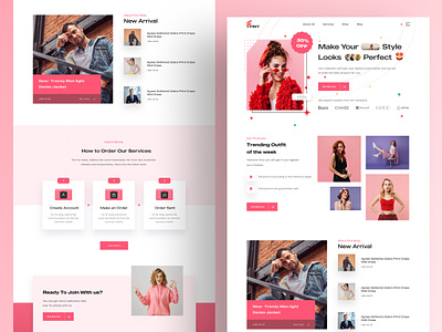 FINY-Fashion Shop Landing Page Website clothes clothing e commerce ecommerce ecommerce landing page fashion gallery fashion lookboook fashion shop fashion store landingpage minimal design online shop popular product top design 2022 trending ui design web design website website design