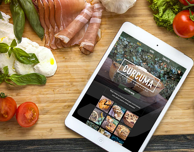 Curcuma Landing Page design food ui web web design