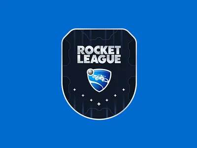 Rocket League Badge badge branding gaming illustration rocket league