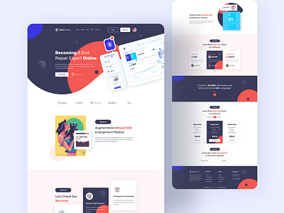 SaaS Startup - Multipurpose Startup SaaS Template app app landing business clean creative creative design design elegant design landing landing page design saas template simple startup typogaphy typography ui ux web design webdesign website