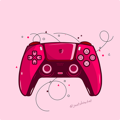 joystick vector art by mshowkat animation app branding design flat icon illustration logo vector web