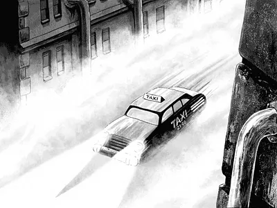 "When the City Dreams", Comic. comic diego ridao digital editorial horror illustration ink ridao sci fi