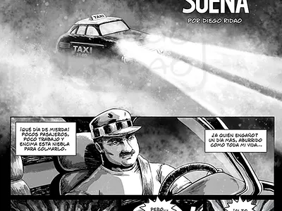 "When the City Dreams", Comic. comic diego ridao digital editorial horror illustration ink ridao sci fi