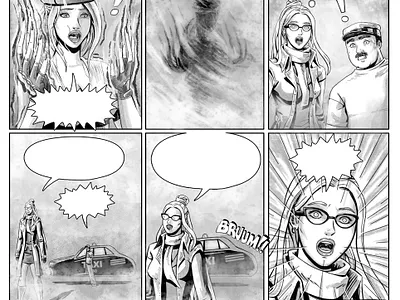 "When the City Dreams", Comic. comic diego ridao digital editorial horror illustration ink ridao sci fi