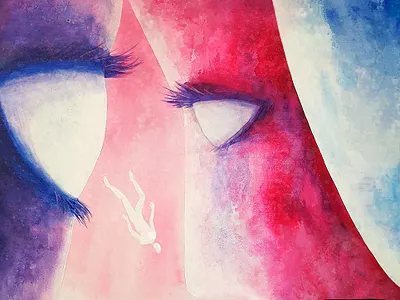 Fall in Metafisics, illustration. color diego ridao editorial illustration metafisic ridao