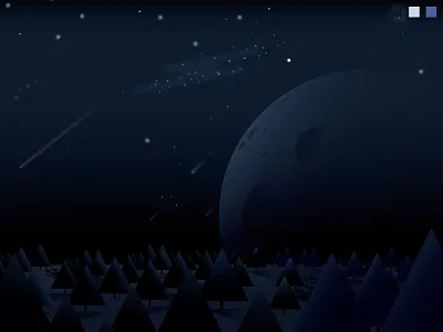 Colorstrations: Midnight blends blueberry gogurt color design galaxy grape soda illustration midnight minimal moon night shapes sky stars texture