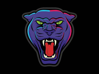 Panther Affinity illustration panther purple