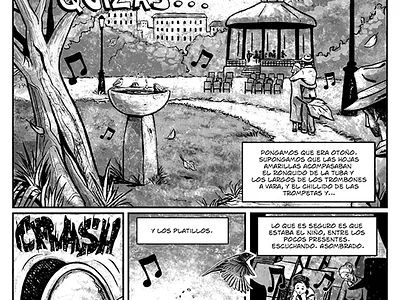 "Autumn March", Comic. comic diego ridao digital editorial horror illustration ink ridao sci fi