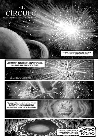 "The Circle", Comic. comic diego ridao digital editorial horror illustration ink ridao sci fi