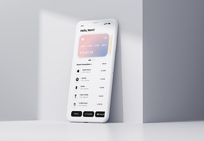 Fintech App (WIP) adobe illustrator adobe xd graphic design illustration minimalist mobile ui product design ux design