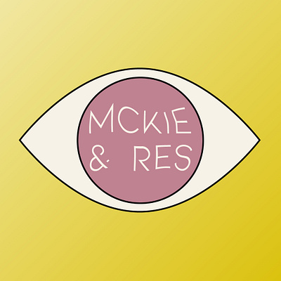 Mckie & Res design eye gradient graphic design illustration music pink typography yellow