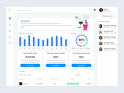 Financial Dashboard - Free download dashboad dashboard ui design finance freebies illustration stats ui ux web design
