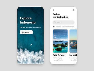 Travel App Part 1 app appdesign dailyui design interface mobileapp mobiledesign ui uidesign uiux ux uxdesign