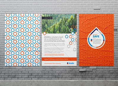 Acadia Poster Concepts acadia ad agency ad layout advertising design graphic graphic design layout logo mockup pattern poster print