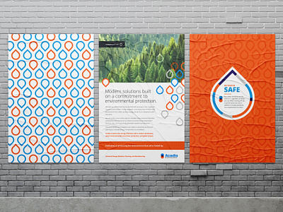 Acadia Poster Concepts acadia ad agency ad layout advertising design graphic graphic design layout logo mockup pattern poster print