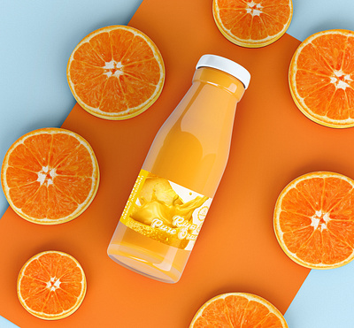 Orange drink mockup brand brand design brand identity branding branding design