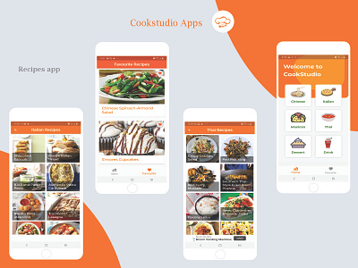 Cookstudio-Recipe App By Flutter With AdMOb android app android app design android app development app design app development app theme codecanyon cooking app crossplatform design drink app envato envatomarket flutter flutter development food app ios app local database recipe app ui design