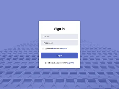Log in Module app border radius branding composition design log in striking visual design
